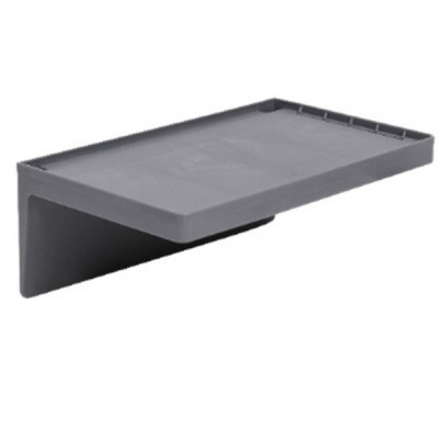 Полка пластиковая для ванной 20*12*7,5 см навесная серый Violet