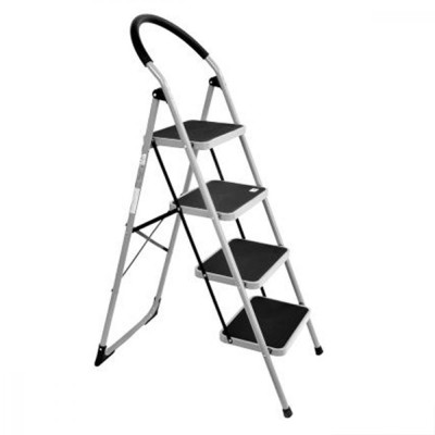Стремянка 4 широкие ступени 137*82*47см вес 8,5кг сталь до 150кг Baizheng/Grower Стремянка 4 широкие ступени 137*82*47см вес 8,5кг сталь до 150кг Baizheng/Grower