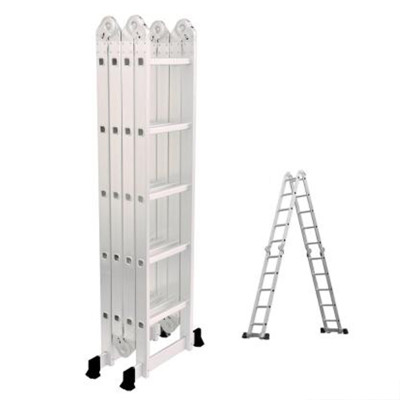 Лестница-трансформер 4х5 алюминиевая до 150кг общая длина 5,8м Baizheng Лестница-трансформер 4х5 алюминиевая до 150кг общая длина 5,8м Baizheng