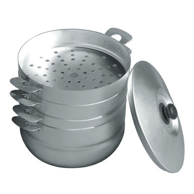 Мантоварка алюминиевая  6 л металл крышка 3 сетки Классика Калитва