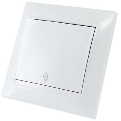 Выключатель на 2 направления 1 кл. 10А белый Выключатель на 2 направления 1 кл. 10А белый