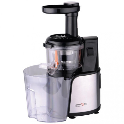Соковыжималка нерж сталь 150 Вт 1 л шнековая импульс горло 35*55 мм черно-серебро Maxtronic
