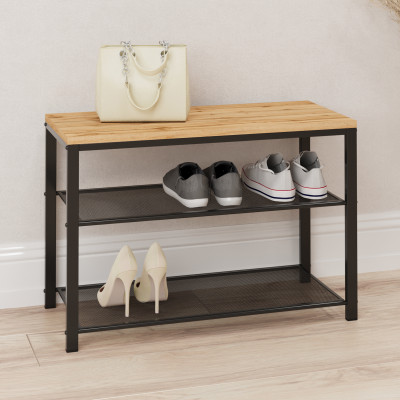 Скамья металлическая 67*30*45 см черный Торонто 23Л ЗМИ