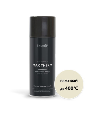 Эмаль аэрозольная Elcon Max Therm термостойкая 400°C бежевая 520мл Эмаль аэрозольная Elcon Max Therm термостойкая 400°C бежевая 520мл