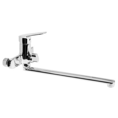 Смеситель AMUR для ванны однорыч. 40мм. длин. излив, дивертор в корп. хром (10) BY H8 L5014