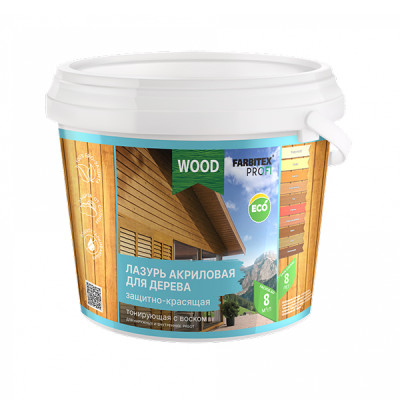 Аквалазурь жемчуг 0,9л (6) FARBITEX ПРОФИ WOOD Аквалазурь жемчуг 0,9л (6) FARBITEX ПРОФИ WOOD