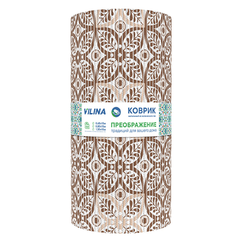 Коврик для ванной ПВХ 0,65*15м ПРЕОБРАЖЕНИЕ 205PT-brown