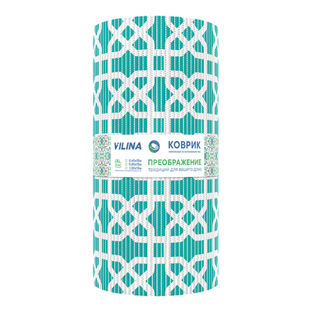 Коврик для ванной ПВХ 0,65*15м ПРЕОБРАЖЕНИЕ 213PT-turquoise