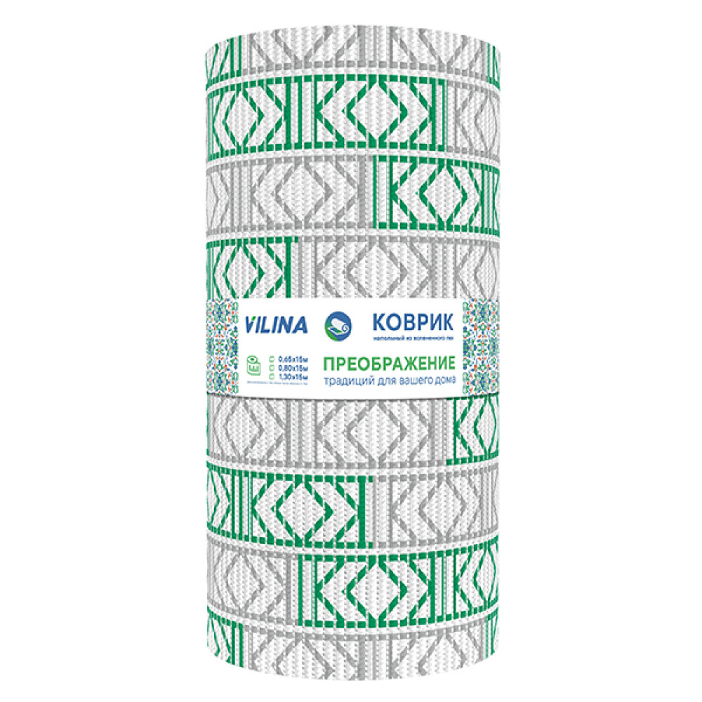 Коврик для ванной ПВХ 0,65*15м ПРЕОБРАЖЕНИЕ 214PT-green-grey