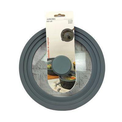 Крышка стеклянная 21,5 см 24 см 25,5 см силикон обод Baizheng Крышка стеклянная 21,5 см 24 см 25,5 см силикон обод Baizheng