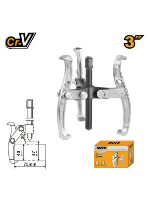 Съемник с тремя захватами 75мм INGCO HGP08033 INDUSTRIAL
