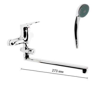 Смеситель Accoona для ванны однорыч. 35мм. дивертор в корп (длин излив) Хром (10) A7050 Смеситель Accoona для ванны однорыч. 35мм. дивертор в корп (длин излив) Хром (10) A7050