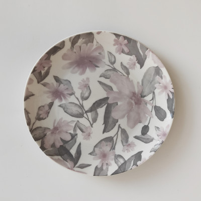 Тарелка фарфоровая десертная  19 см Ofelia pink Коралл