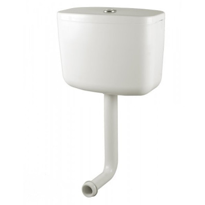 Бачок пластм. среднерасполож. с креплением на стену и трубой