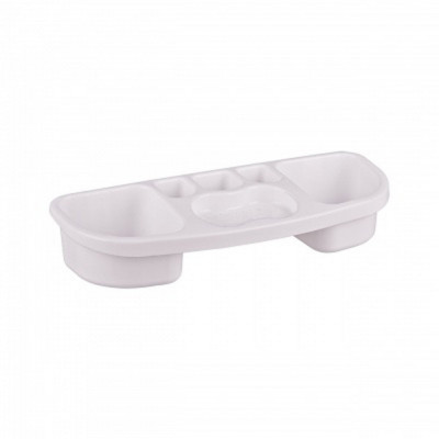 Полка пластиковая для ванной 39*14,5*7,5 см навесная в ассортименте Альтернатива