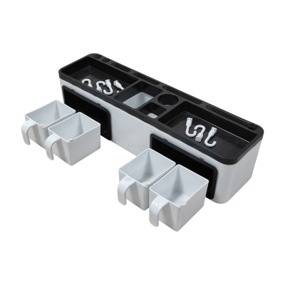 Органайзер пластиковый для кухни 15*17*44 см подвесной самоклеящийся с контейнерами Baizheng