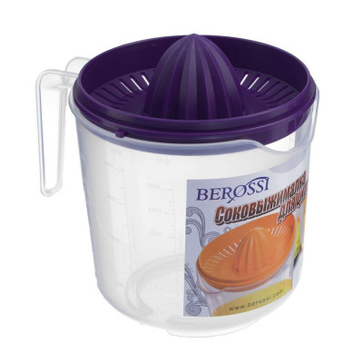 Соковыжималка пластиковая 1,5 л 19,9*14,7*16 см для цитрусовых фуксия Berossi Соковыжималка пластиковая 1,5 л 19,9*14,7*16 см для цитрусовых фуксия Berossi