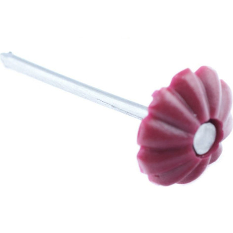 Гвозди декоративные 25мм цинк пластиковая шляпка Бордо