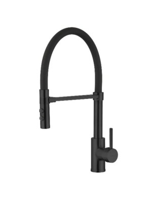 Смеситель DIKALAN для кухни однорыч высокий гибкий излив Черный, корпус Черный (10) D40037-7 Смеситель DIKALAN для кухни однорыч высокий гибкий излив Черный, корпус Черный (10) D40037-7