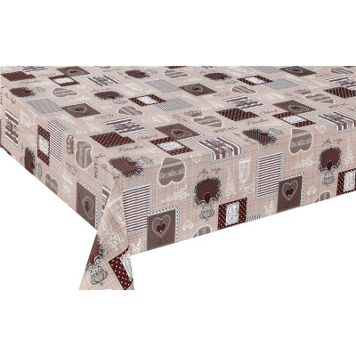 Клеенка ПВХ нетканая основа 1,37*20 м матовая повышенной плотности рис D8898-4 Grace