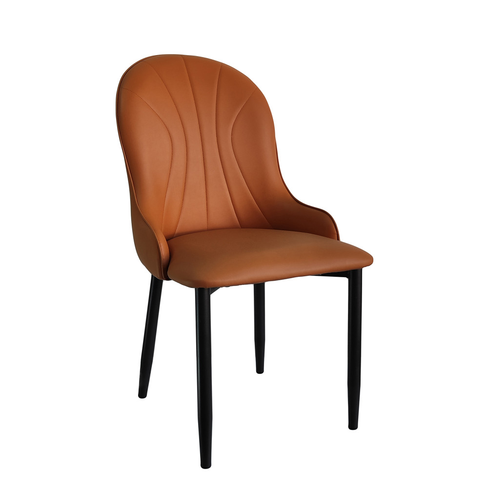 Стул металлический Baizheng 89×46×45 см, искусственная кожа, коричневый, до 150 кг