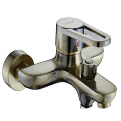 Смеситель для ванны однорычажный DIKALAN D3106-3 Античное золото Излив 15см