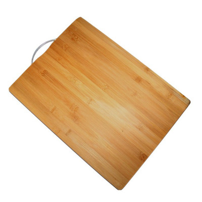 Доска бамбуковая разделочная 30*40*1,8 см ручка металл петля Baizheng Доска бамбуковая разделочная 30*40*1,8 см ручка металл петля Baizheng
