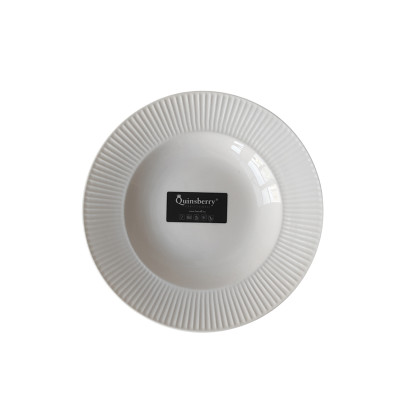 Тарелка фарфоровая суповая  22,5 см 300 мл белый Royal Коралл