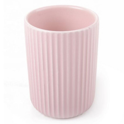 Подставка для зубных щеток CE1610TA-TB Плиссе розовый керамика Подставка для зубных щеток CE1610TA-TB Плиссе розовый керамика