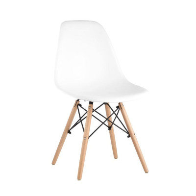 Стул полипропилен до100 кг белый Eames