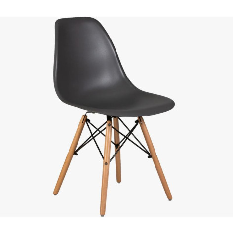Стул полипропилен до100 кг серый Eames