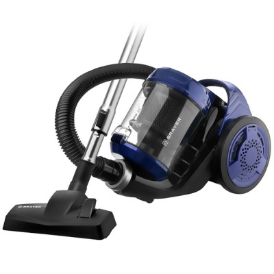 Пылесос 2000 Вт циклонный контейнер 3,5 л металл телескоп труба черно-фиолетовый Brayer Пылесос 2000 Вт циклонный контейнер 3,5 л металл телескоп труба черно-фиолетовый Brayer