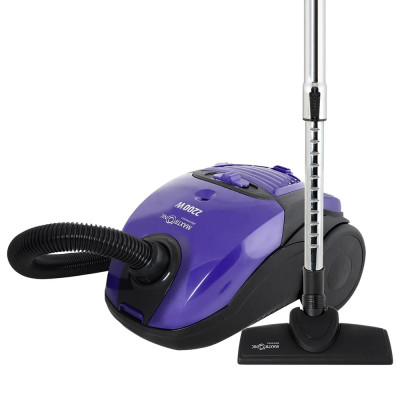 Пылесос 2200 Вт вакуумный мешок 2 л металл телескоп трубка черно-фиолетовый Maxtronic Пылесос 2200 Вт вакуумный мешок 2 л металл телескоп трубка черно-фиолетовый Maxtronic