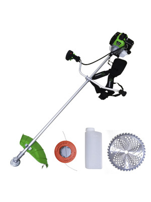 Бензотриммер Grower BTI-565 3000 V-56см3 двух-ный двиг 3,0 кВт (нож40Т+леска) штанга неразбор.