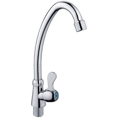 Смеситель для умывальника однорыч. кран-букса МОНО гайка Хром Ledeme L4395