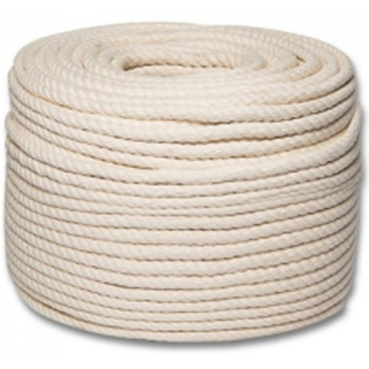 Веревка х/б ф6мм 10м трехпрядная