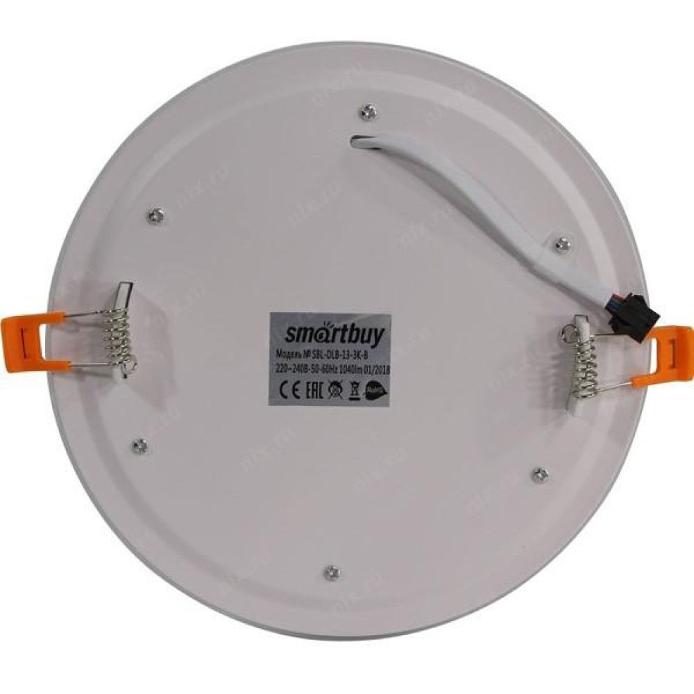 Светильник встраиваемый (LED) с подсветкой DLB Smartbuy-13w/3000K+B/IP20