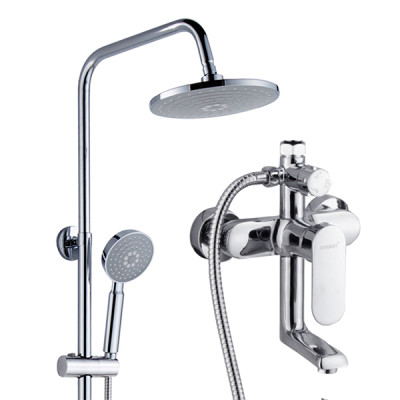 Смеситель душевая система DIKALAN для ванны 3-х функциональная карт. 35мм D9073-1