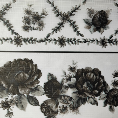 Клеенка ПВХ без основы 1,37*20 м A рис BZ-EV3623H Baizheng