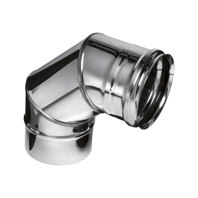 Отвод 90° 430/0,5мм нерж Ф120 FERRUM