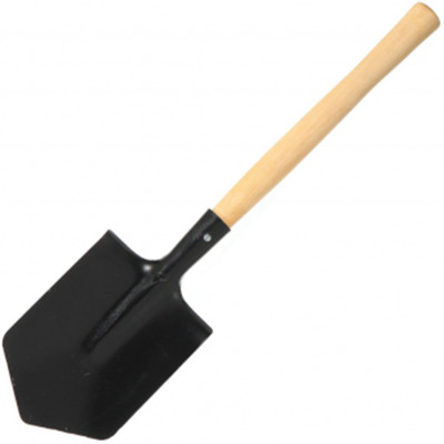 Лопата туристическая с зубчиками нерж с чер