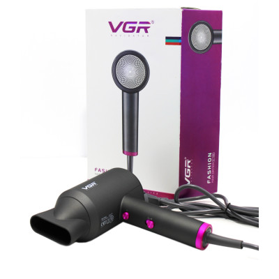 Фен 2000 Вт 2 скорости черный Baizheng