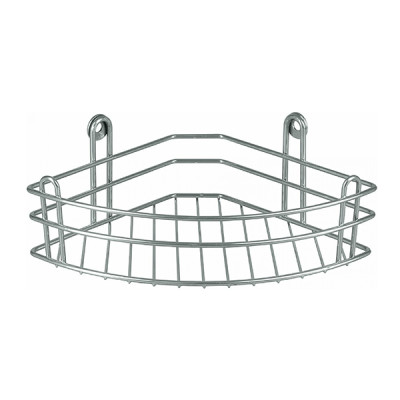 Полка 1-ярусная RUS-385019-1 Zn угловая хром