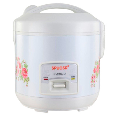 Рисоварка электрическая  4 л 700 Вт многофункциональная Розы на белом Baizheng