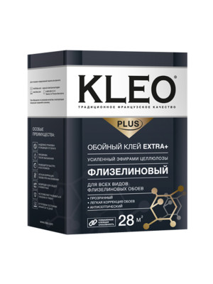 Клей обойный Kleo Экстра Плюс флизелиновый усиленный 170гр (28м2) Клей обойный Kleo Экстра Плюс флизелиновый усиленный 170гр (28м2)