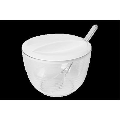 Сахарница пластиковая 24,1*24,1*2,8 см с ложкой снежно-белый  прозрач Oslo Berossi