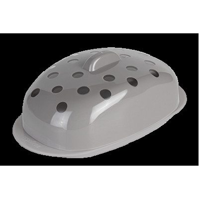 Масленка пластиковая 19*10,8*7,1 см дымчато-серый Sens Berossi