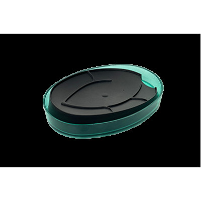 Мыльница пластиковая открытая 133*94*26 мм мята полупрозрач Boho Berossi