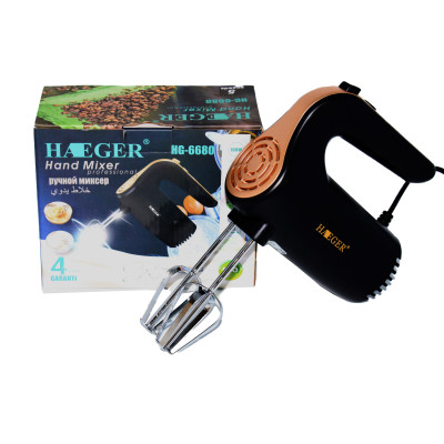 Миксер 150 Вт 5 скоростей 2 насадки черный Baizheng Миксер 150 Вт 5 скоростей 2 насадки черный Baizheng