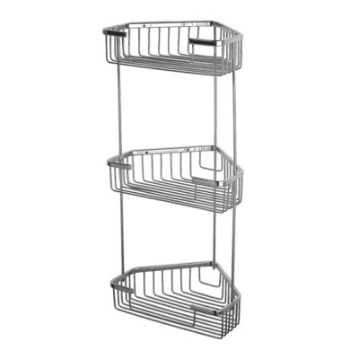 Полка 3-ярусная угловая металл хром Accoona (20) A273-3